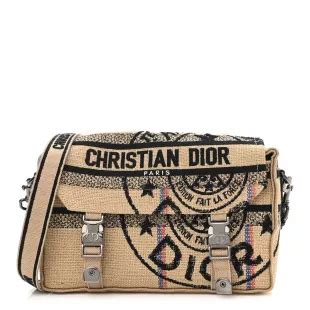 dior camp bag in beige canvas|Dior ladies handbags.